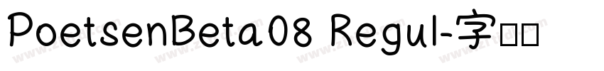 PoetsenBeta08 Regul字体转换
